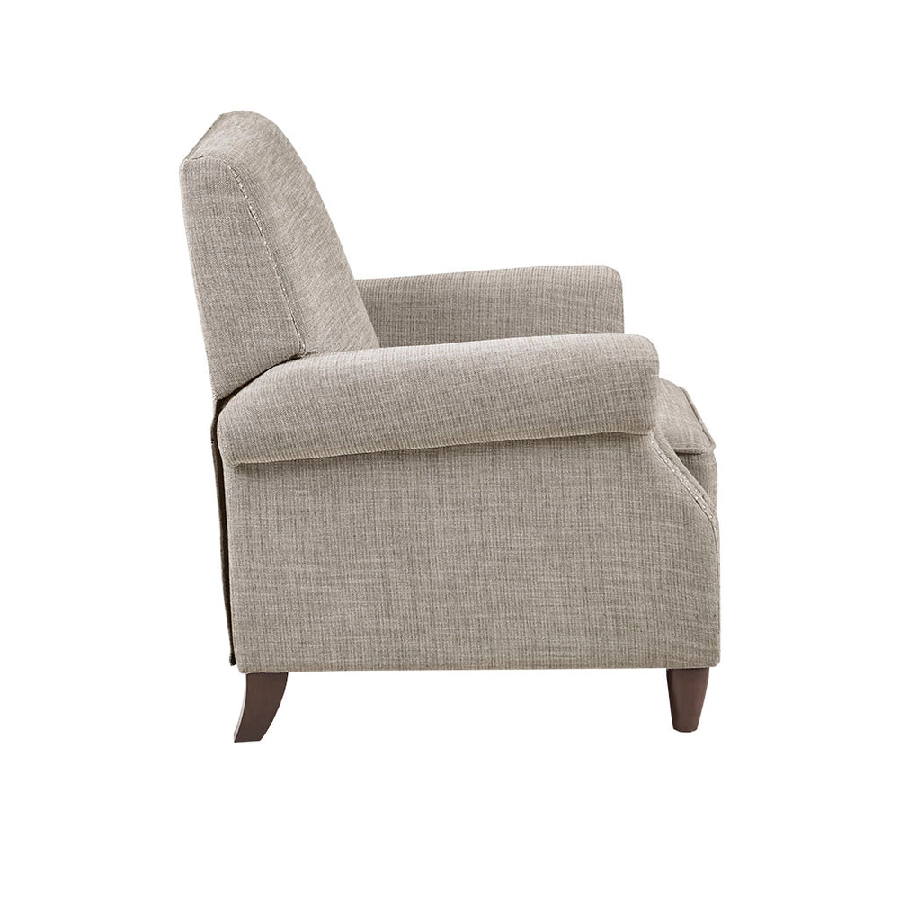 JLA Home Madison Park - Push Back Recliner — Sand Plush Upholstery, Solid Wood Frame, Silver Nailhead Trim, Smooth Recline Comfort MP103-0246