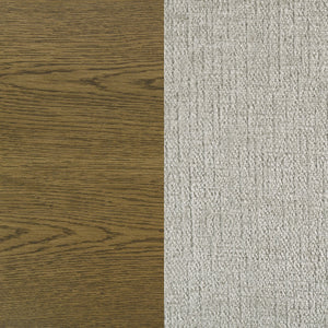 English Elm Bryant Light Tan Upholstered Dining Side Chair Set of 2 — Rounded Back, Tapered Legs, Warm Wood Comfort B062P375413