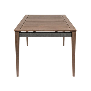 English Elm Orbit Solid Eucalyptus Rectangular Outdoor Dining Table for Patio Garden Use B2736P464825