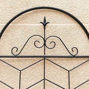 English Elm 4 Pack Powder-coated Metal Garden Trellis Panels Rustproof Climbing Plant Support Outdoor W1586P268071