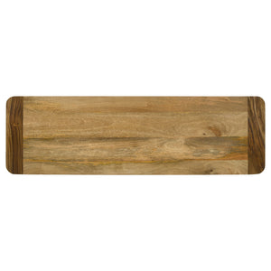 English Elm Jennie Mango Sheesham Wood Dining Bench with Iron Legs for Rustic Modern Spaces B062P447835