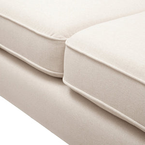 English Elm Jennifer Taylor Home - Jack 84" Modern Tuxedo Tufted Sofa in Plush Velvet with Shelter Arms, Reversible Cushions, Pillows Beige B2719P238409