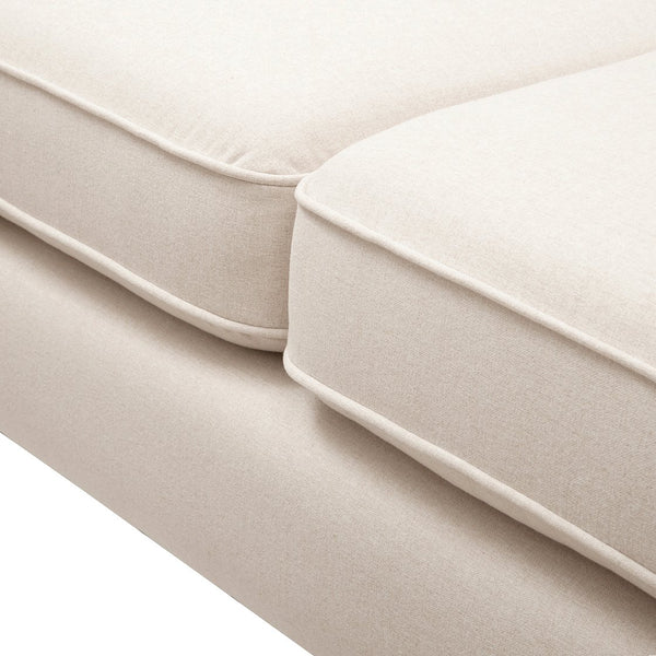 English Elm Jennifer Taylor Home - Jack 84" Modern Tuxedo Tufted Sofa in Plush Velvet with Shelter Arms, Reversible Cushions, Pillows Beige B2719P238409