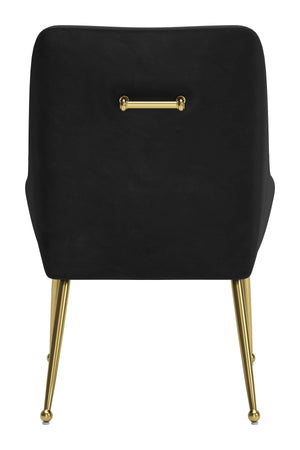Maxine Dining Chair Black & Gold 109717 Zuo Modern