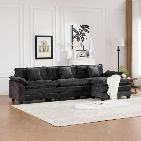 English Elm Wider Ergonomic Loveseat with Breathable Chenille Upholstery, Modular Design, Plush Double-Layer Cushioning W1143S00040 W1143S00040