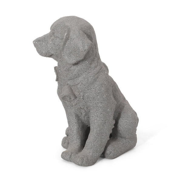 English Elm Christopher Knight Home® - MGO Puppy Garden Statue Stone Gray – Durable Cast Stone Magnesium Oxide, Weatherproof 15.25"H Charm 70877.00