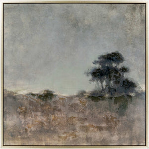 Surya Floresta Framed Art Wall Decor - Elegant 36"X36" Canvas Design, Easy Care, Timeless Style For Home Main, Brown,Frame, Canvas,Polystyrene Efa001-3636