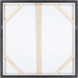 Surya Floresta Framed Art Wall Decor - Elegant 36"X36" Canvas Design, Easy Care, Timeless Style For Home Main, Brown,Frame, Canvas,Polystyrene Efa001-3636