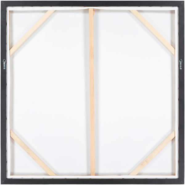 Surya Floresta Framed Art Wall Decor - Elegant 36"X36" Canvas Design, Easy Care, Timeless Style For Home Main, Brown,Frame, Canvas,Polystyrene Efa001-3636