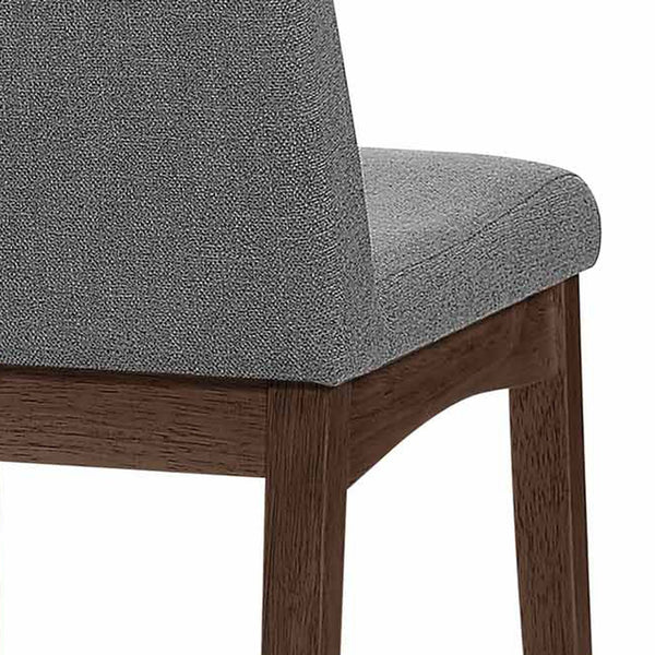 English Elm Christopher Knight Home® - Dining Chairs Set Of 2 - Mid-Century Modern Design, Dark Grey Upholstery & Rubberwood Frame 59460.00DGYWNT