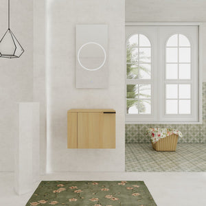 English Elm 24" Oak Bathroom Vanity Sink Cabinet - Modern Design, Soft-Close Doors, Great Storage For Small Spaces W1972P204940