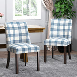 Christopher Knight Home® - Noble House - Harman Contemporary Upholstered Plaid Dining Chairs - Set of 2