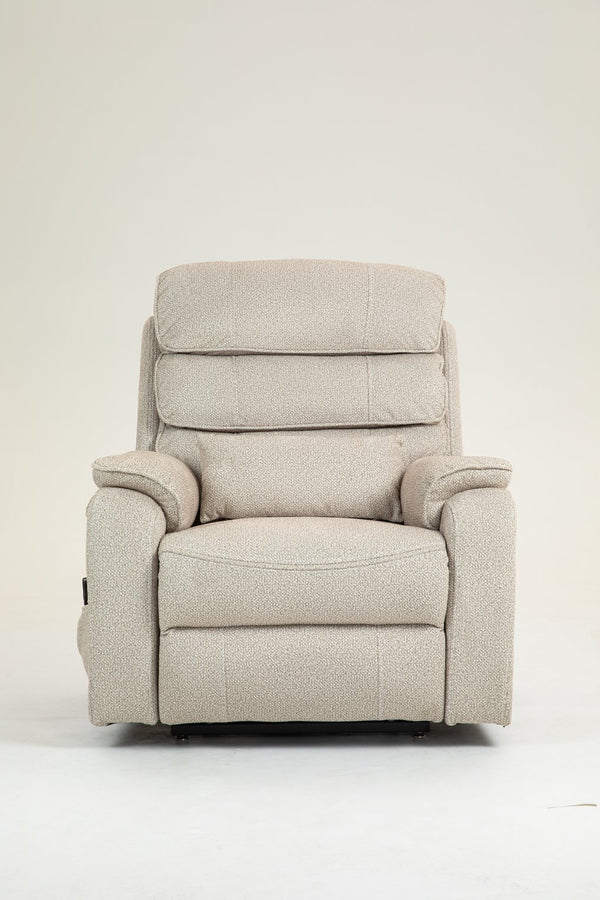 English Elm Lounge Electric Lift Chair – 180° Recline, Dual Remotes, Storage Pockets, Ideal For Elderly Comfort W547S00056