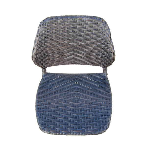 English Elm Christopher Knight Home® - LARYN Outdoor Wicker Barstools - Set of 2 Multibrown Seats with Wood-Finish Metal Legs, Durable Patio Seating 62619.00MBRN