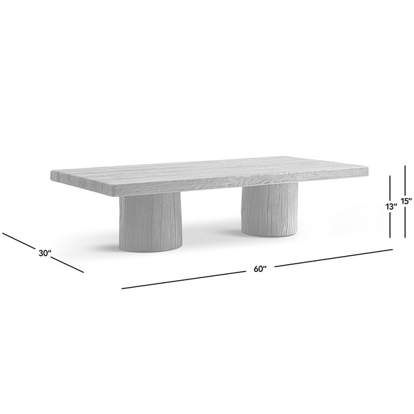 English Elm Arbor Reclaimed Elm Plinth Coffee Table Solid Wood Farmhouse Living Room Accent B2719P474446