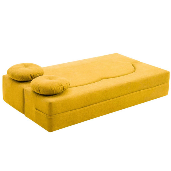 English Elm 2-In-1 Convertible Modular Sofa Bed With Memory Foam - No Assembly, Space-Saving Comfort For Any Room P1 W3653P355635-GIGA