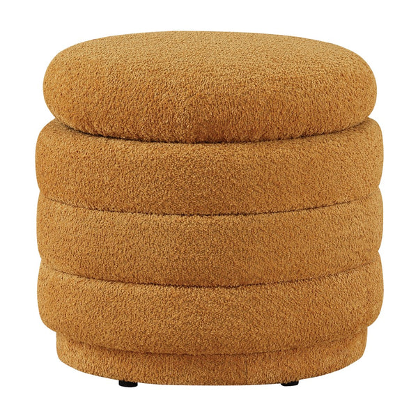 OSP Home Furnishings Cecil Storage Ottoman Gold