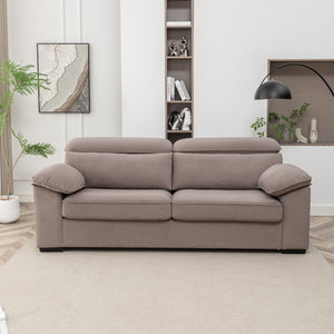 English Elm 2-Seater Sofa Bed – Chic Mid-Century Modern Convertible Sleeper, Space-Saving Design For Any Room B347P409828