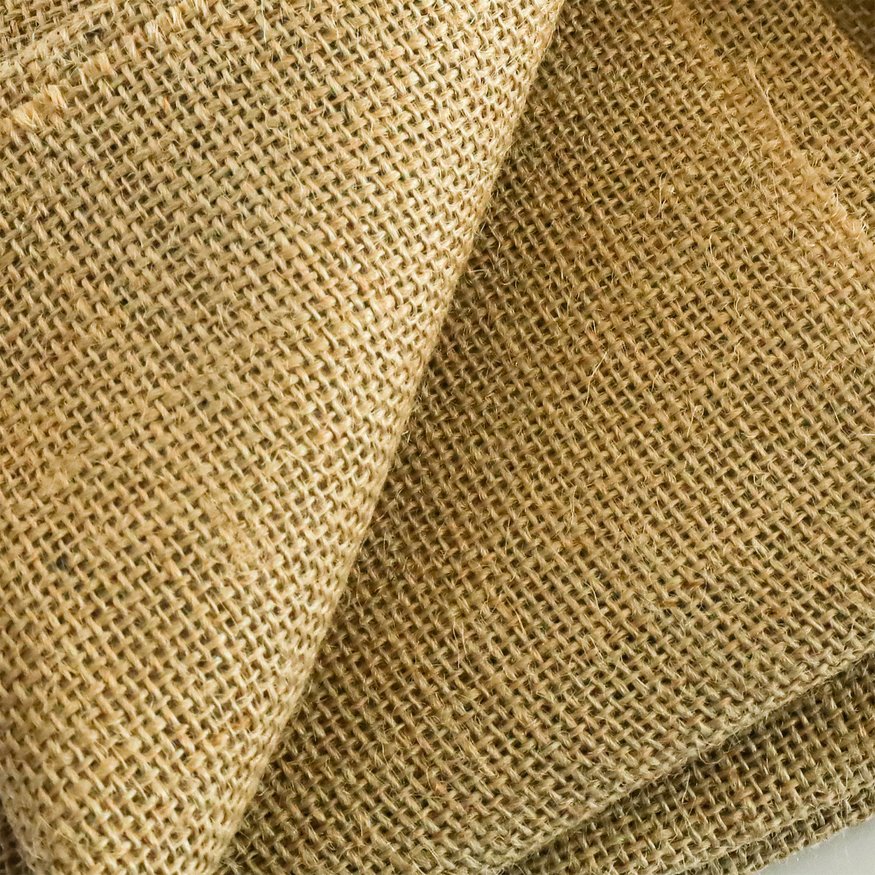 English Elm 3.3 Ft Natural Jute Burlap Roll Biodegradable Woven Fabric for Garden Weed Control T3656P337263