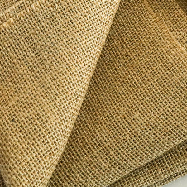 English Elm 3.3 Ft Natural Jute Burlap Roll Biodegradable Woven Fabric for Garden Weed Control T3656P337263