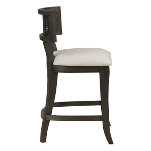 OSP Home Furnishings Lantana 26" Cane Back Counter Stool Linen
