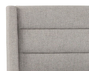 Sunpan EMMIT Bed - Queen - Contemporary Upholstered Design with Channel Tufting for Modern Comfort Marble 102558