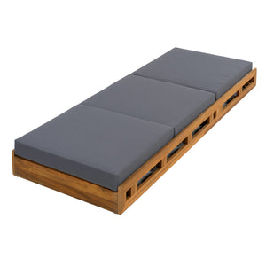 English Elm Christopher Knight Home® - Lounge Chaise Set - Durable Acacia Wood With Plush Triple-Fold Cushion For Ultimate Outdoor Relaxation N770P272405T_N770P208326G