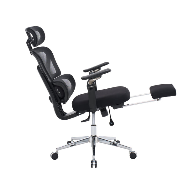 English Elm Ergonomic Mesh Home Office Chair with Massage Lumbar 6d Arms and 4d Headrest W2069P454356