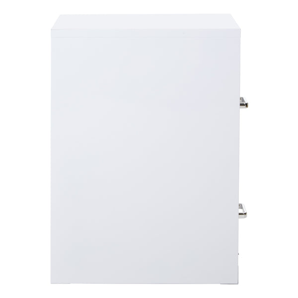 OSP Home Furnishings Metal File Cabinet White