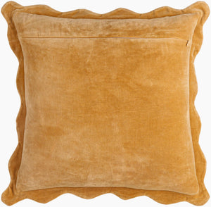 Surya Effervescent 18"L X 18"W Cotton Accent Pillow - Luxurious, Elegant, And Easy-to-maintain Home Decor Mustard Cotton,Cotton Efc001-2020d