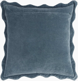 Surya Effervescent 18"L X 18"W Cotton Accent Pillow - Luxurious, Elegant, And Easy-to-maintain Home Decor Dark Blue Cotton,Cotton Efc003-1818p
