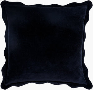 Surya Effervescent 18"L X 18"W Cotton Accent Pillow - Luxurious, Elegant, And Easy-to-maintain Home Decor Black Cotton,Cotton Efc004-1818p