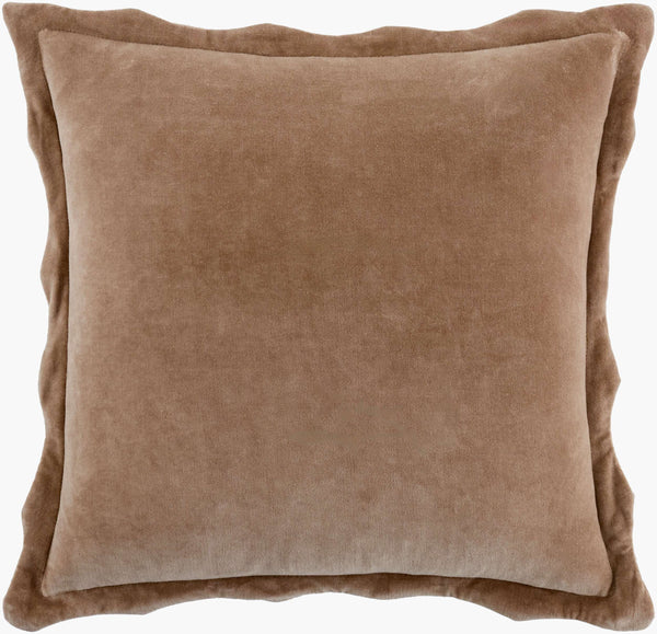 Surya Effervescent 18"L X 18"W Cotton Accent Pillow - Luxurious, Elegant, And Easy-to-maintain Home Decor 'Taupe Cotton,Cotton Efc008-2222