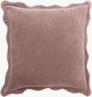 Surya Effervescent 18"L X 18"W Cotton Accent Pillow - Luxurious, Elegant, And Easy-to-maintain Home Decor Mauve Cotton,Cotton Efc010-1818p