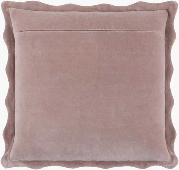 Surya Effervescent 18"L X 18"W Cotton Accent Pillow - Luxurious, Elegant, And Easy-to-maintain Home Decor Mauve Cotton,Cotton Efc010-1818p