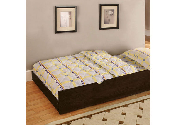 English Elm Transitional Twin Over Full Bunk Bed With Built-In Storage, Trundle, And Safety Features In Espresso B2741S00493-GIGA