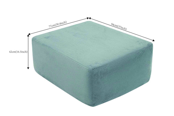 English Elm 373-001/Ottoman//Grey/Corduroy - Modern Modular Seating Solution For Any Room, Zero Assembly Required! W3975P391677