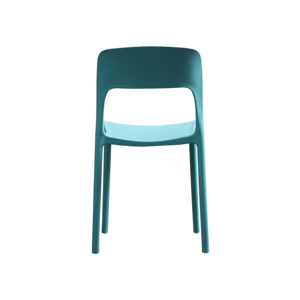 English Elm Christopher Knight Home® - KATHERINA Teal Injection-Molded PP Side Chairs Set of 2 with Firwood Seats, Mid-Century Outdoor Flair 64270.00T