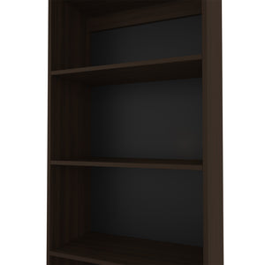 English Elm Bookcase 4-Shelves Benzoni - Stained Walnut Finish, Modern Design For Home & Office Storage Solutions B092P386505