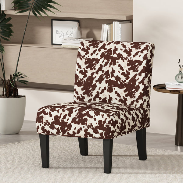English Elm Accent Chair with Rubberwood Legs Plush Upholstery for Modern Living Spaces N771P218155M