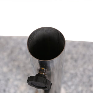 English Elm Christopher Knight Home® - UM-HOLDER Square 55lbs Granite Umbrella Base - Natural Grey Stainless Steel, Sleek 19x19x6.5" Stable Support N775P256432N