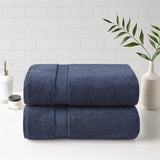 800gsm Transitional 100% Cotton Bath Sheet Antimicrobial 2 Piece Set