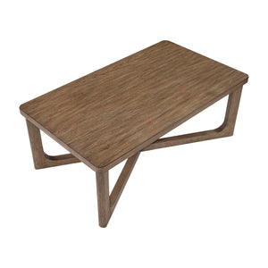English Elm 1pc Square Wood End Table with Walnut Veneer and X-Base, Contemporary Side Table for Living Room Amenities Light Brown 58.5 L x 32 W x 9 H B011P387124