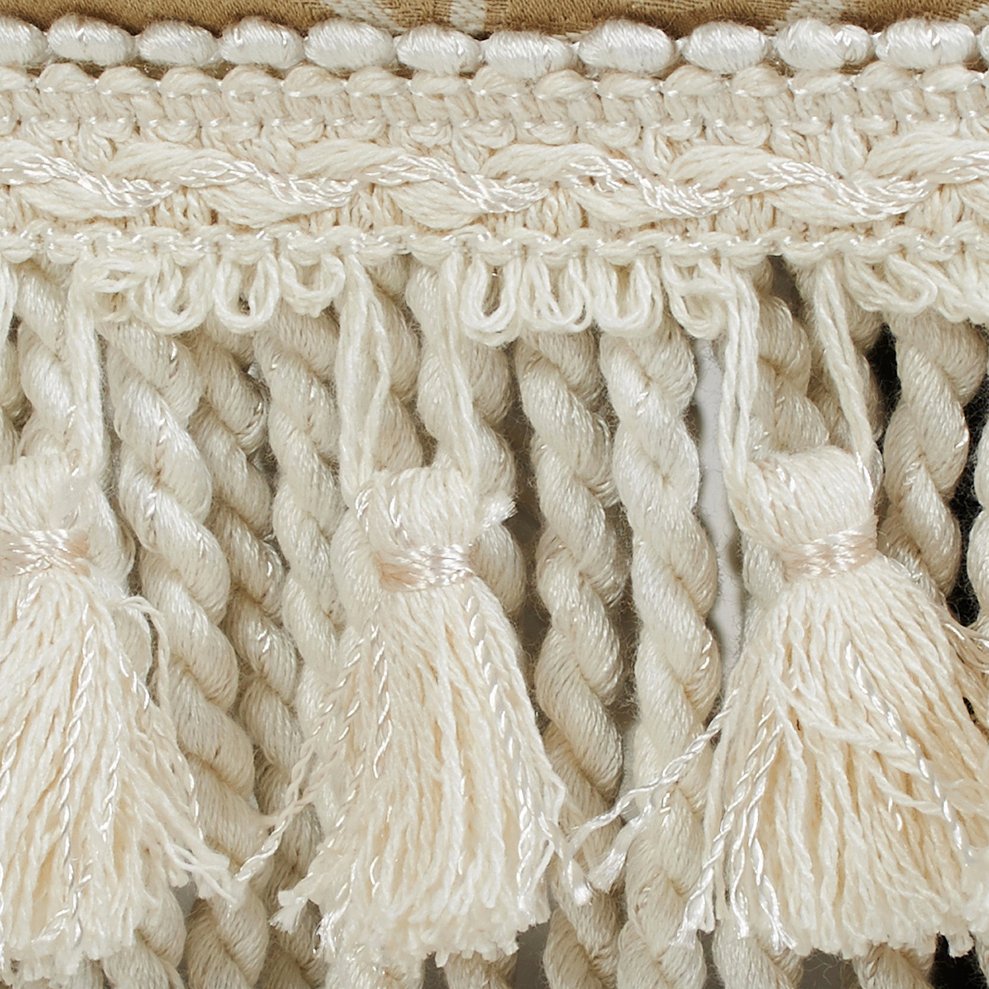 English Elm Jennifer Taylor Home - Fiona Elegant Footstool Ottoman - Handcrafted Champagne Beige Floral Jacquard For Versatile Use B2719P238152