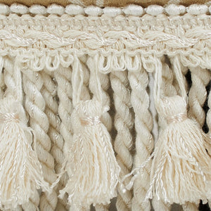 English Elm Jennifer Taylor Home - Fiona Elegant Footstool Ottoman - Handcrafted Champagne Beige Floral Jacquard For Versatile Use B2719P238152