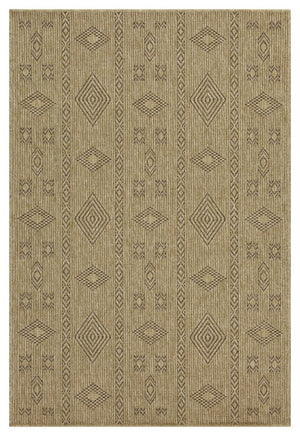 English Elm Earth Jute/Mocha 2'7" X 7'3" Indoor/Outdoor Area Rug - Durable, Stylish, Kid & Pet Friendly Design! B186P198816
