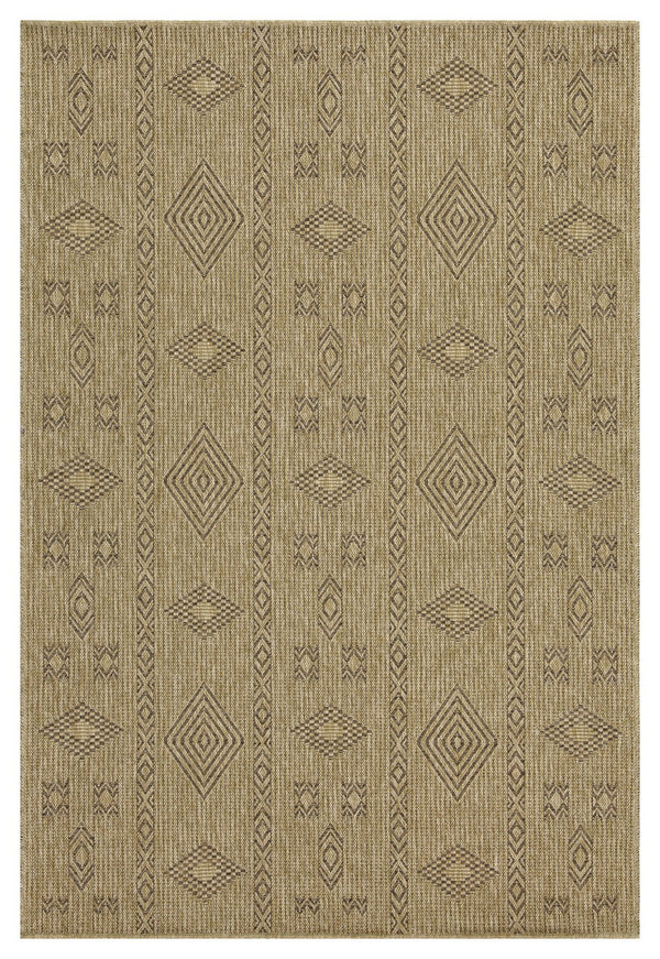 English Elm Earth Jute/Mocha 5'3" X 7'3" Indoor/Outdoor Area Rug - Durable, Stain-Resistant, Stylish & Versatile! B186P198815