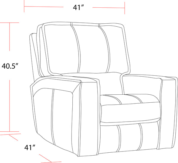 Parker House Rockford - Verona Black Power Reclining Sofa And Recliner Black Top Grain Leather With Match (X) Mroc-31ph-vbk