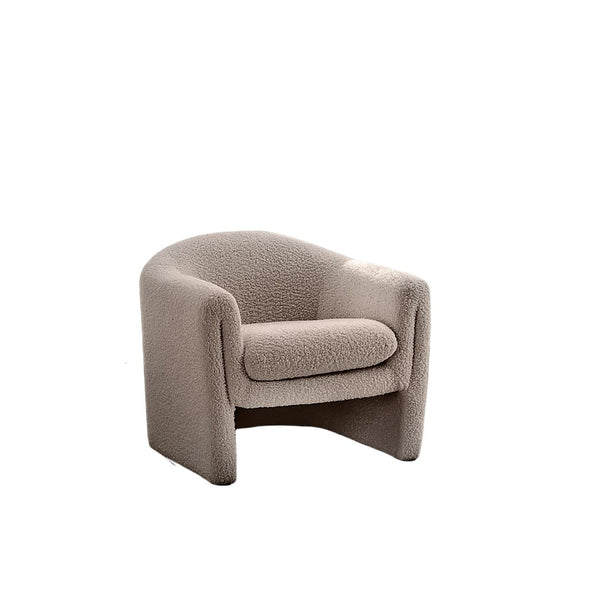 English Elm Contemporary Swivel Chair with Curved Backrest and Metal Legs, Blue Fabric, Contrast Welt Accent Mushroom 34 L x 31 W x 31 H B2741P391212