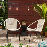 Christopher Knight Home® - Noble House - Java Outdoor Modern Faux Rattan Club Chair - Set of 2